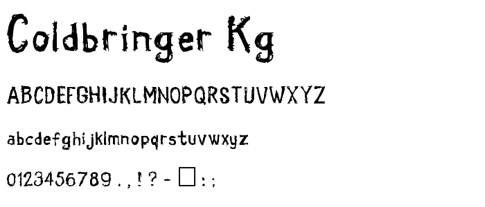 Coldbringer KG font